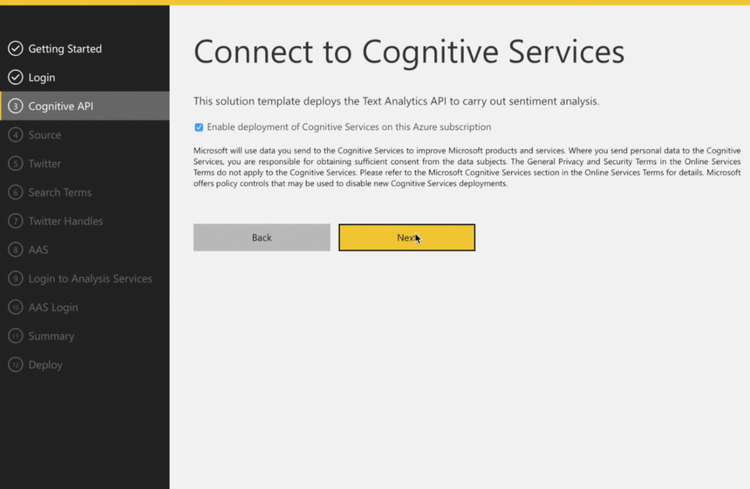 Power BI Solution Template for Twitter