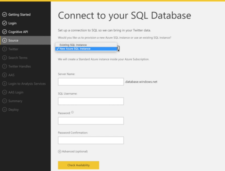Power BI Solution Template for Twitter