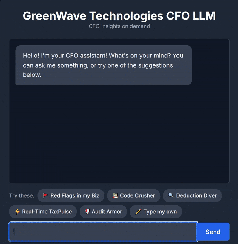 CFO AI Agent - Your AI Tax Expert