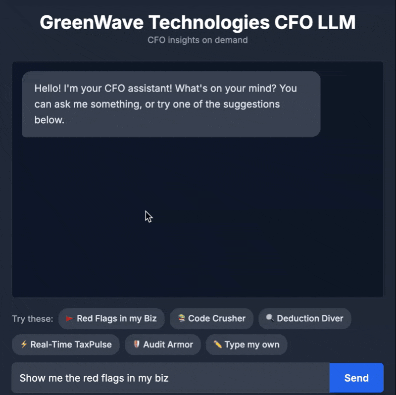 CFO AI Agent - Your AI Tax Expert